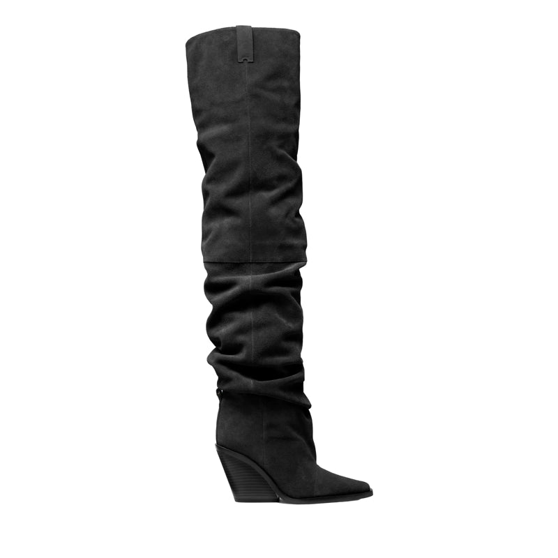Noemie Otk Heeled Boot Black
