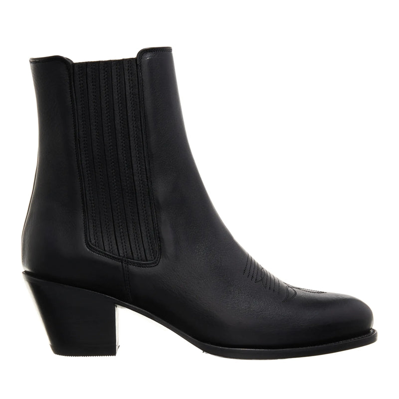 P Chls Wstrn-Boots-Mid Boot Black