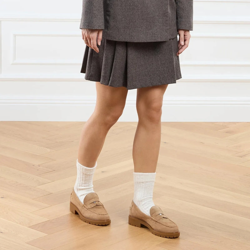 Marli-Flats- Camel
                        Loafer