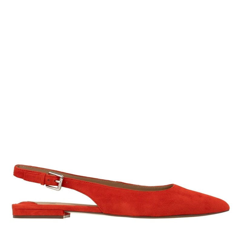 Londyn Slbck-Flats-Slingback Bright Vermilion