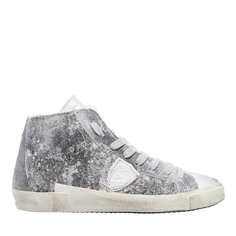 Prsx High Woman Legere Daim Metal Fur_Gris Arg