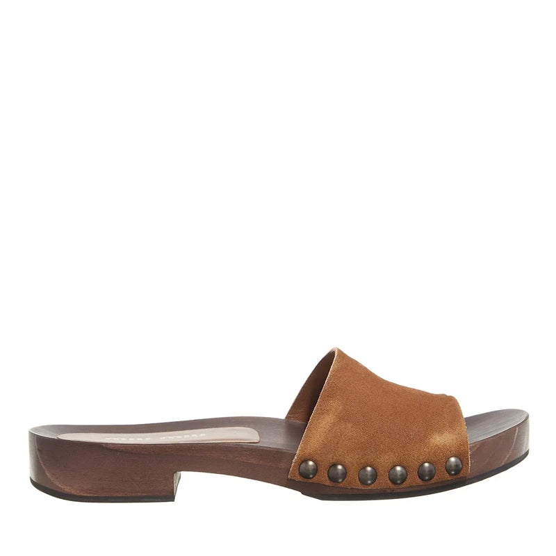 Suede Clog Cannella