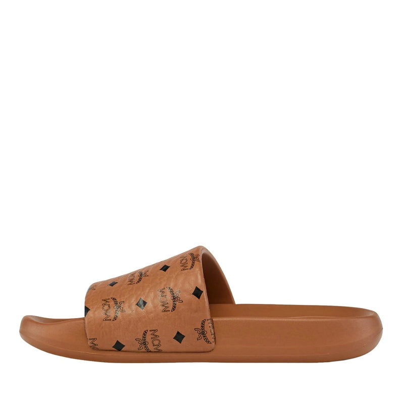 W Mcm Collection Other Slide Co Cognac