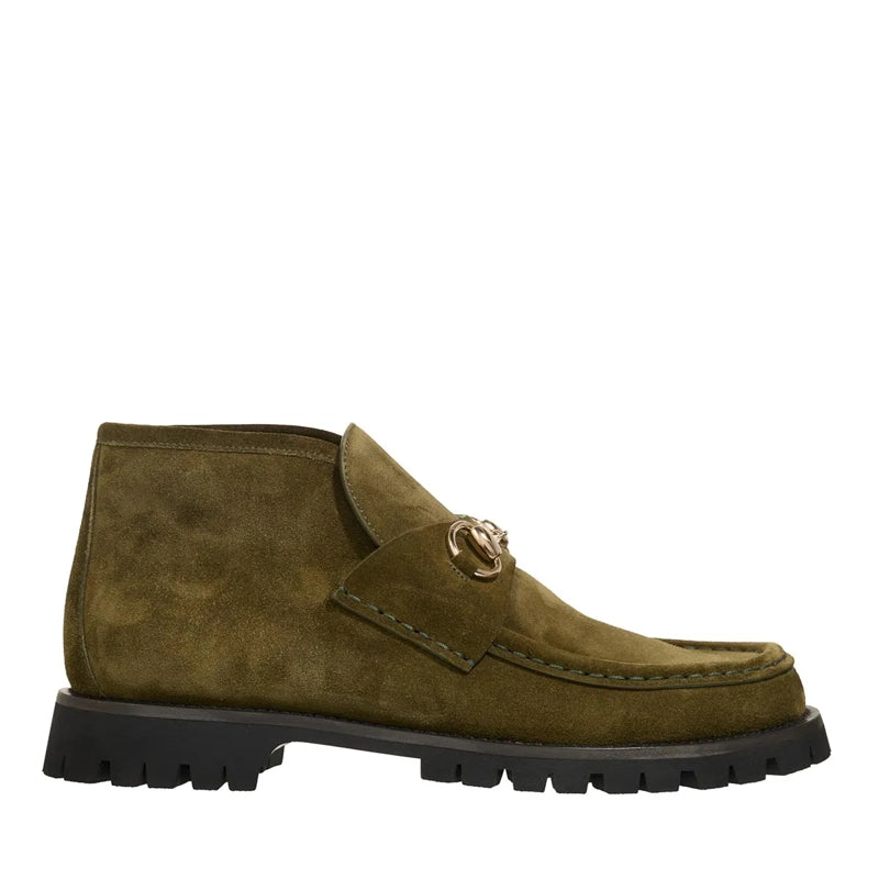 Horsebit  Green
                        Ankle Boots