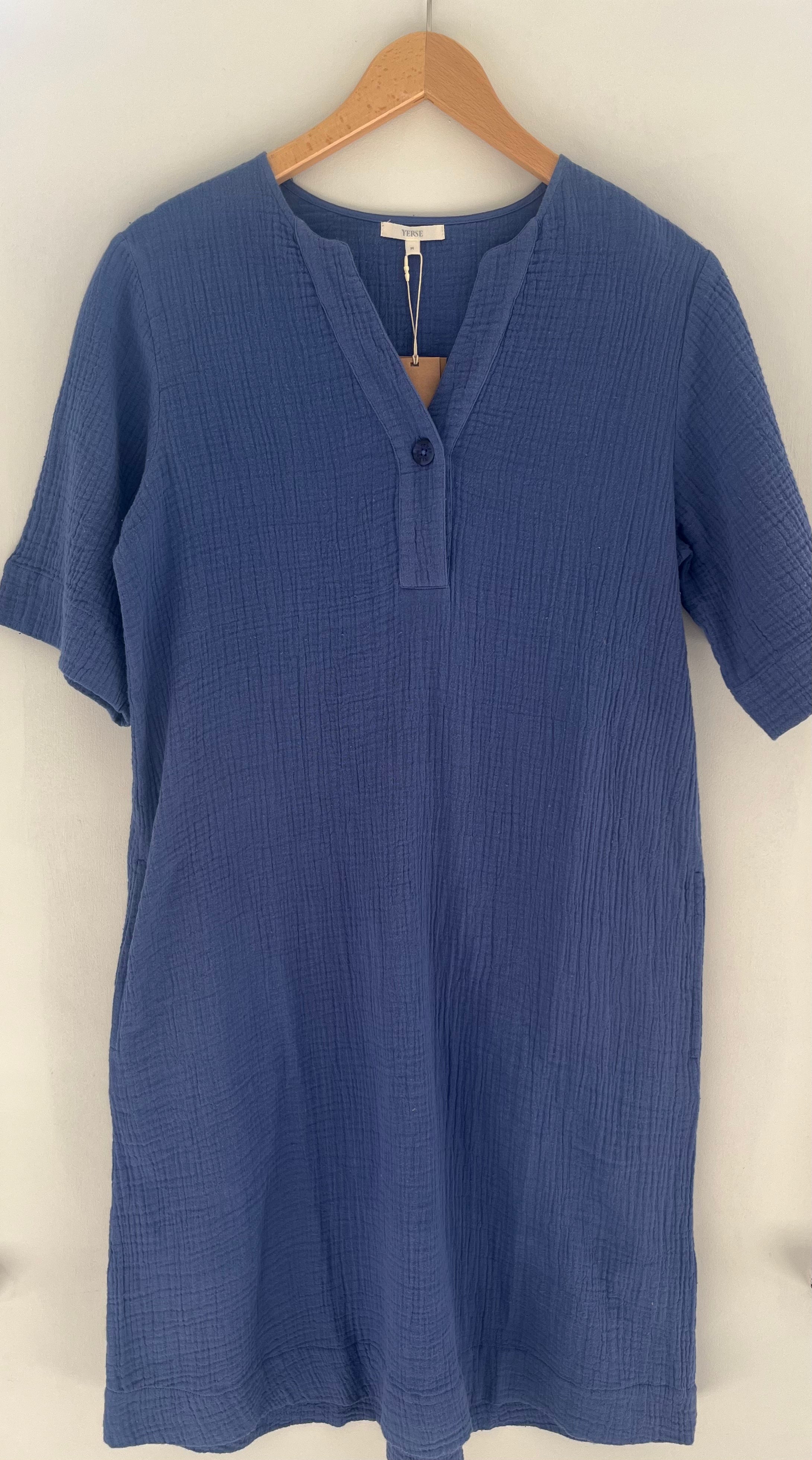 Cotton Tunic/Dress - Blue