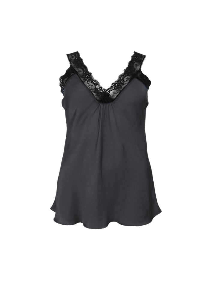 BCBea Lace Top - DK Grey