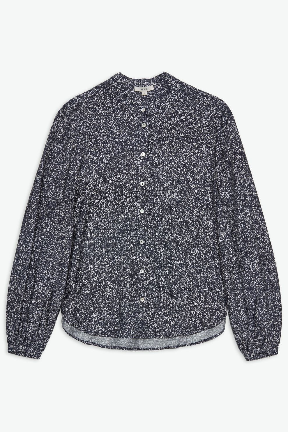 Ditsy Printed Shirt - Navy