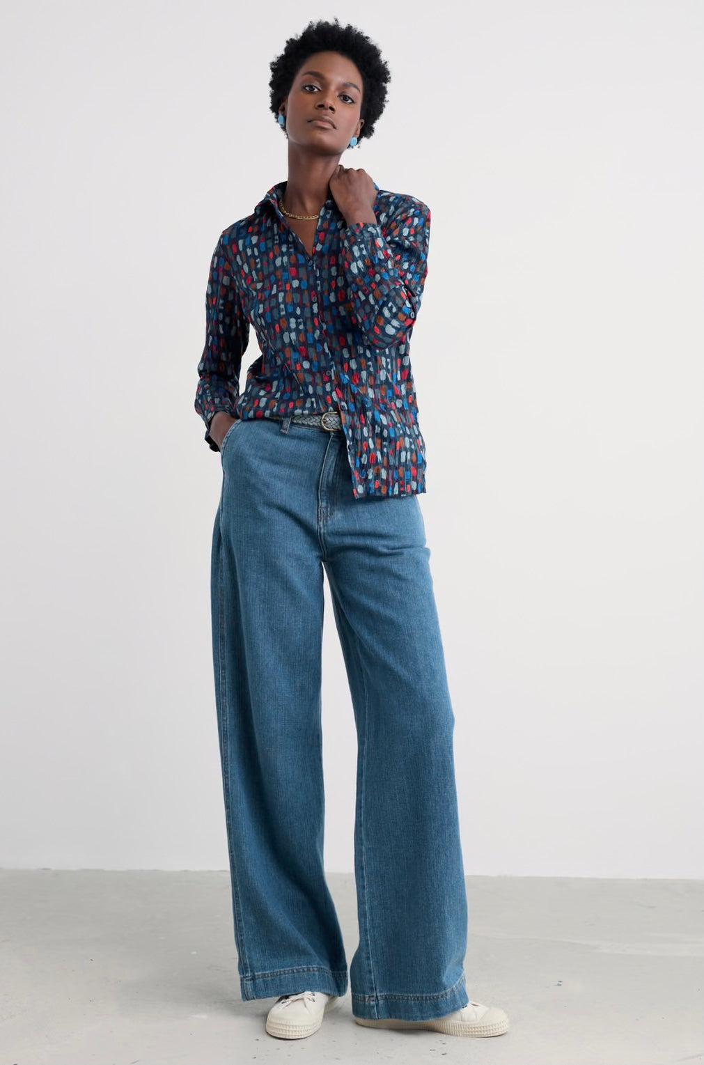 Larissa Shirt -Dye Strokes Dark Lugger