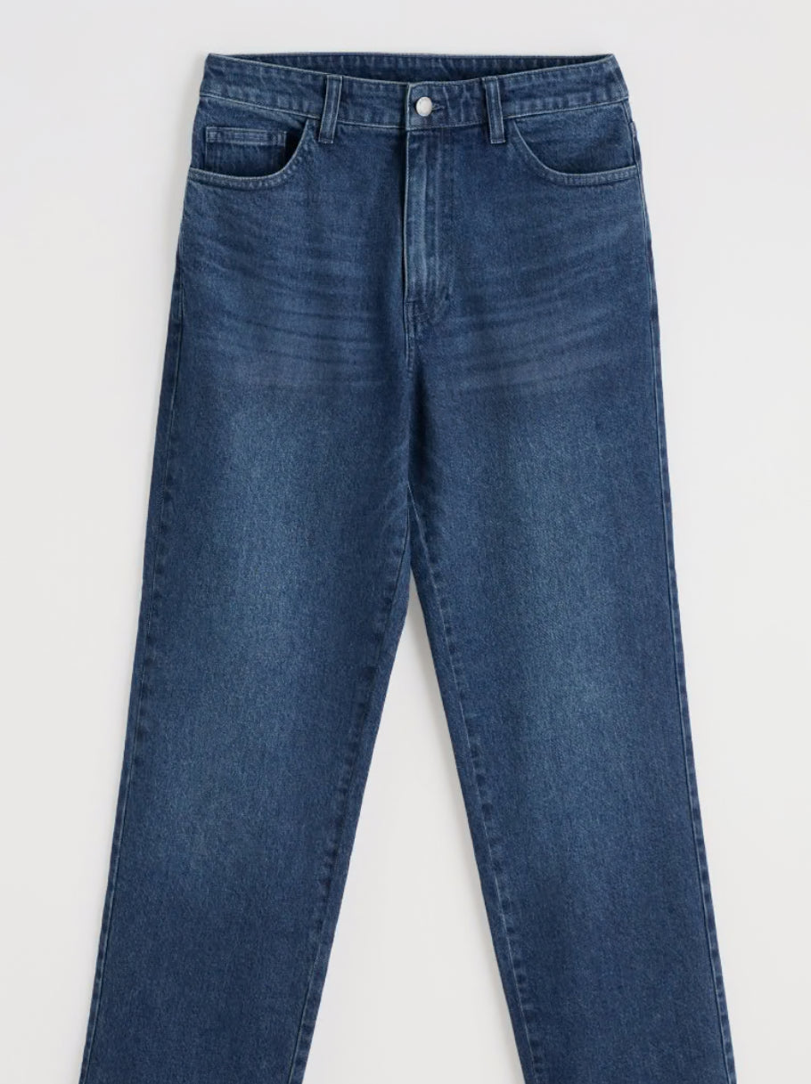 Penwith Straight Leg Jeans-Mid Wash