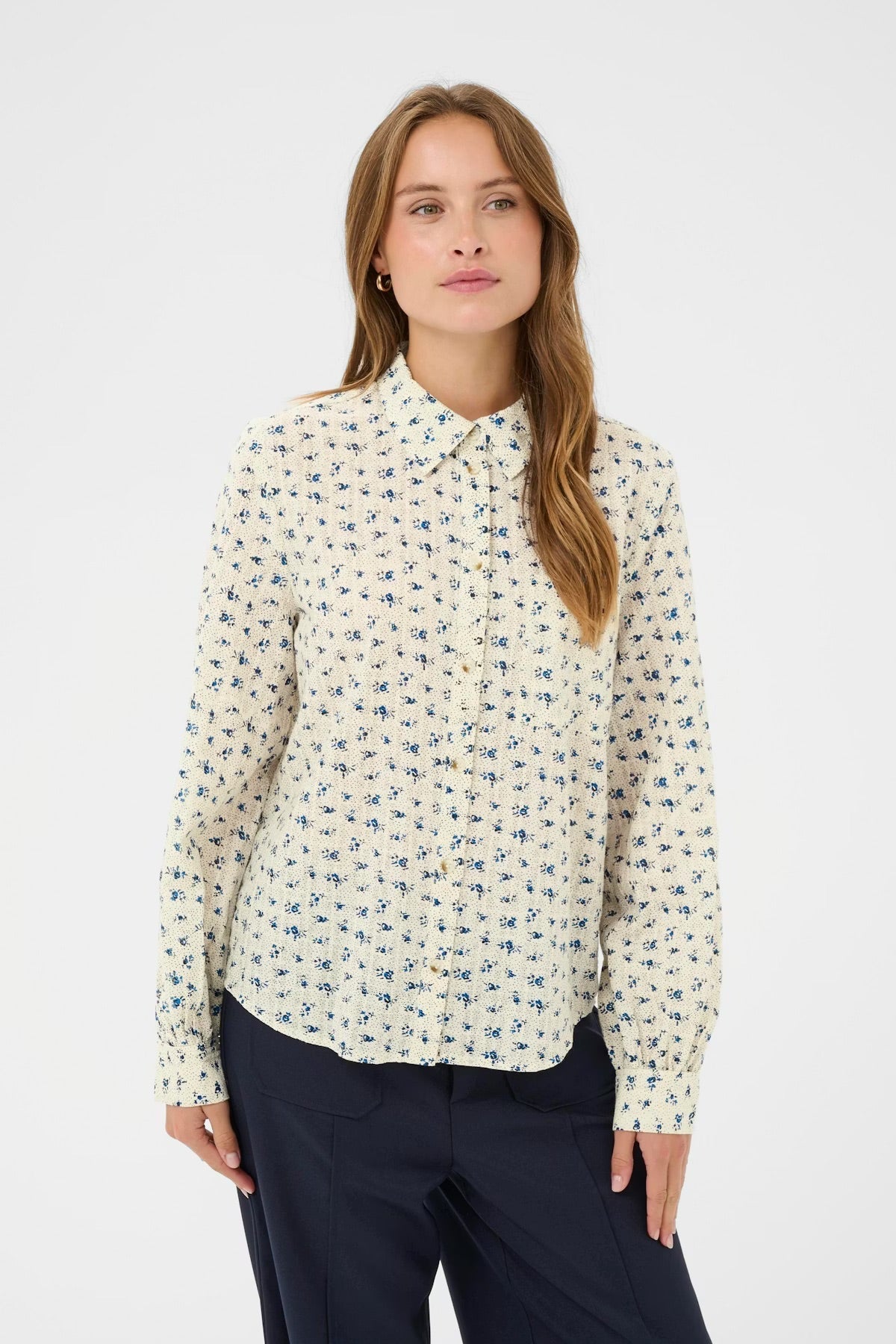 OmeliaSZ Shirt - Turtledove Mini Floral