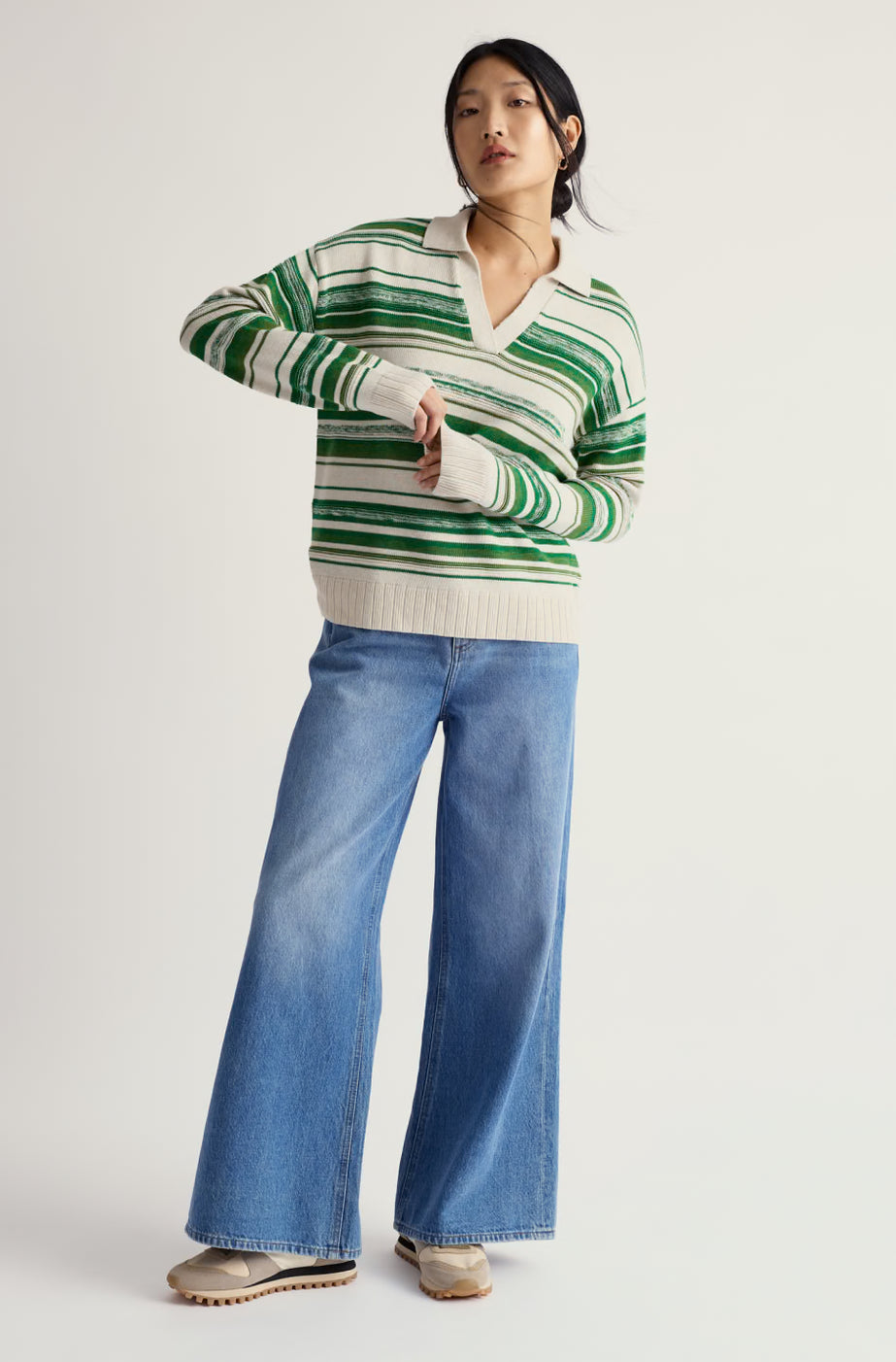 Bird Flight Jumper - Corula Chalk Bright Green