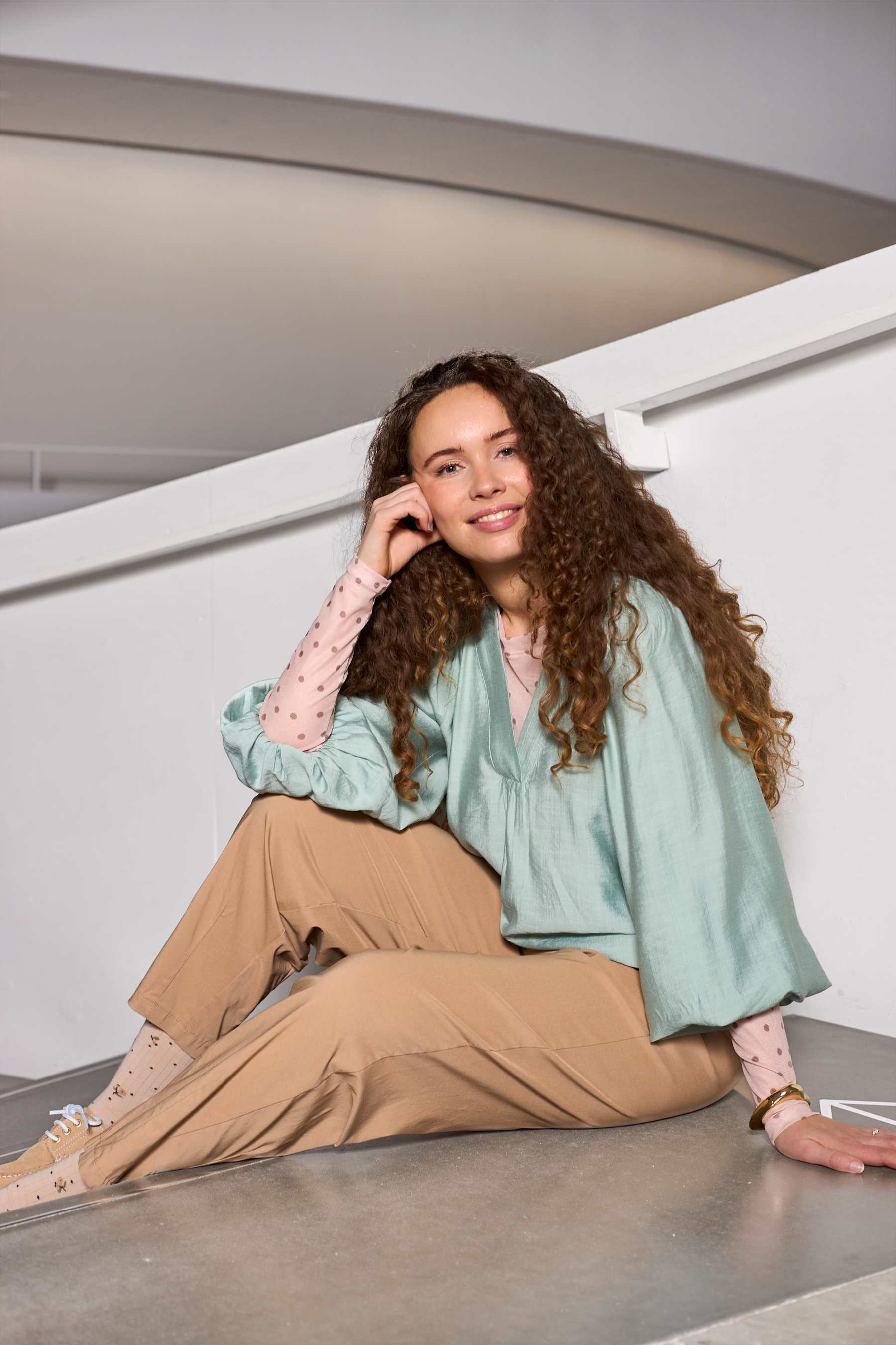 BCLuisa Raglan Blouse - Lt Green