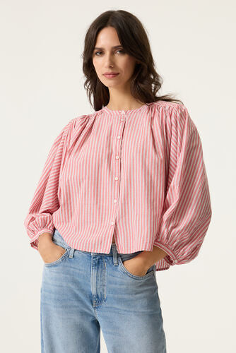 Garcia Striped Blouse - Dusty Pink
