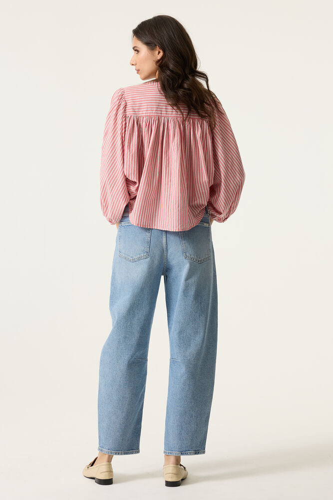 Garcia Striped Blouse - Dusty Pink