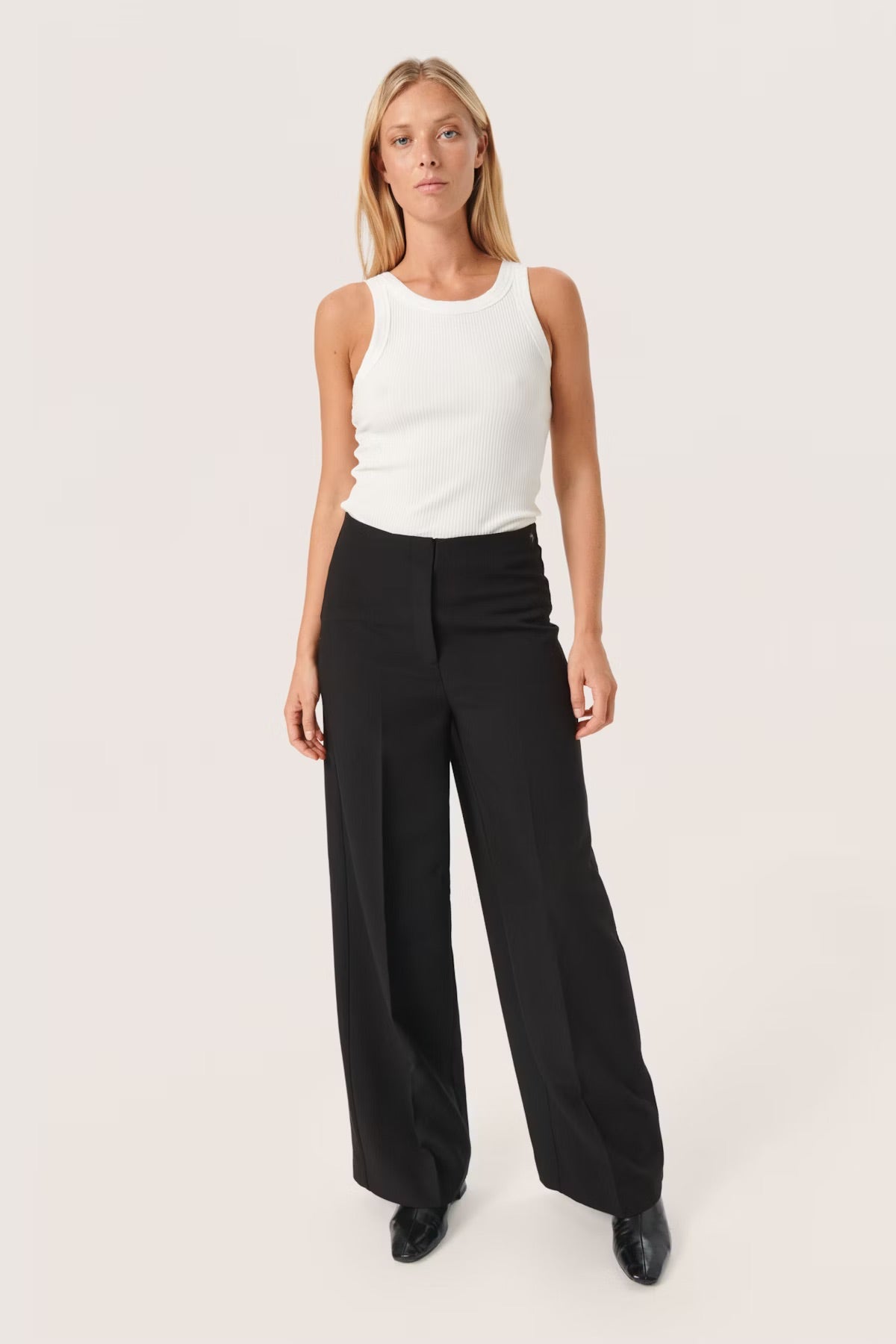 SLCorinne Wide Long Pants - Black