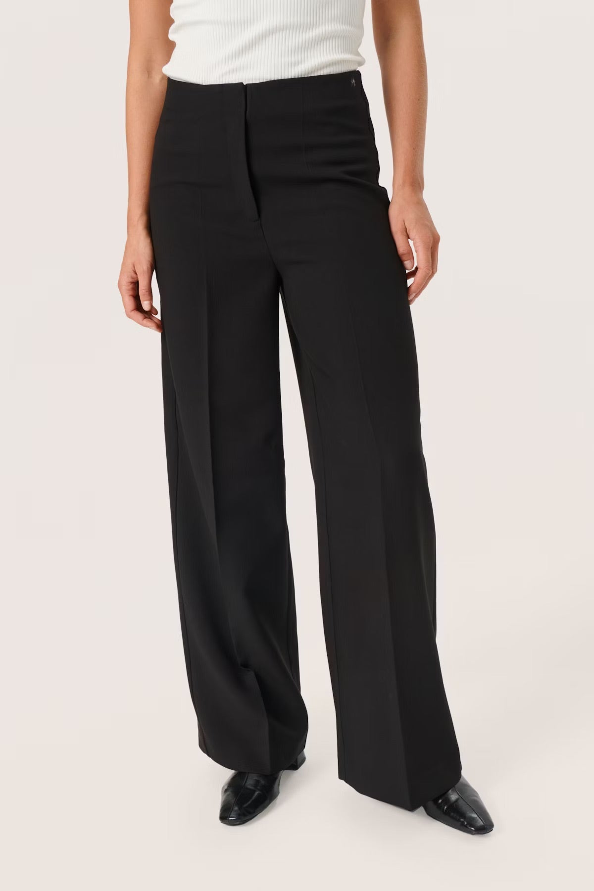 SLCorinne Wide Long Pants - Black