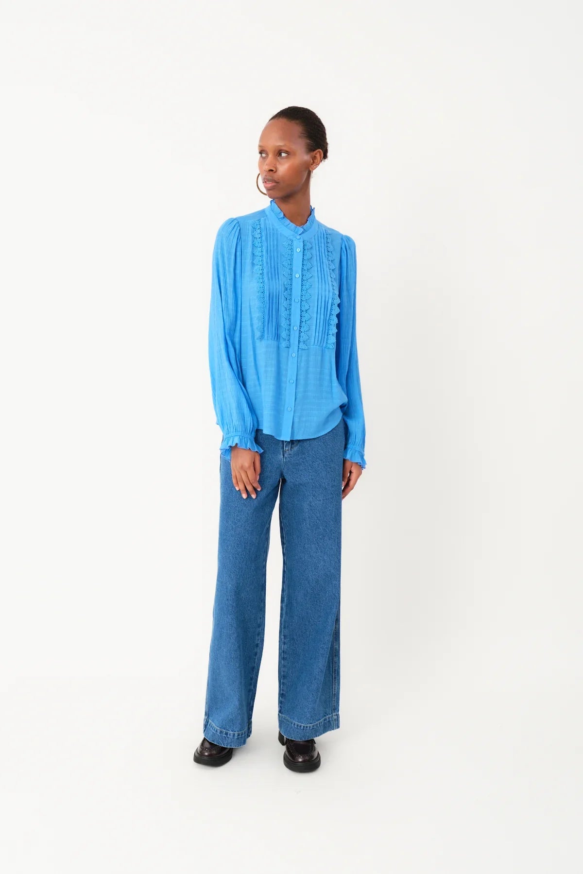 ArielLL Shirt LS - Neon Blue
