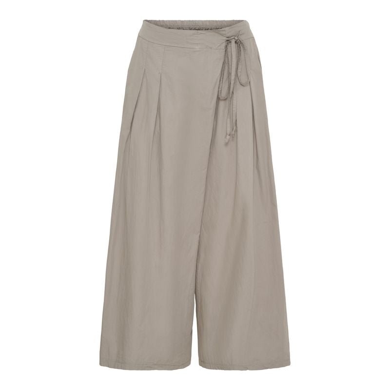 Cotton Wide Culottes - Fango