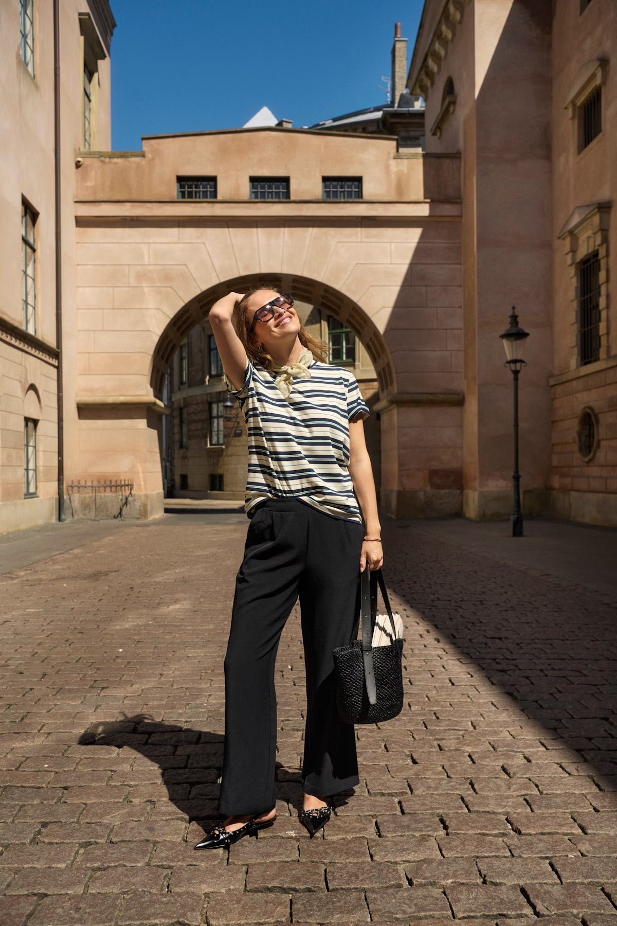 CelestSZ Wide Leg Trousers-Black