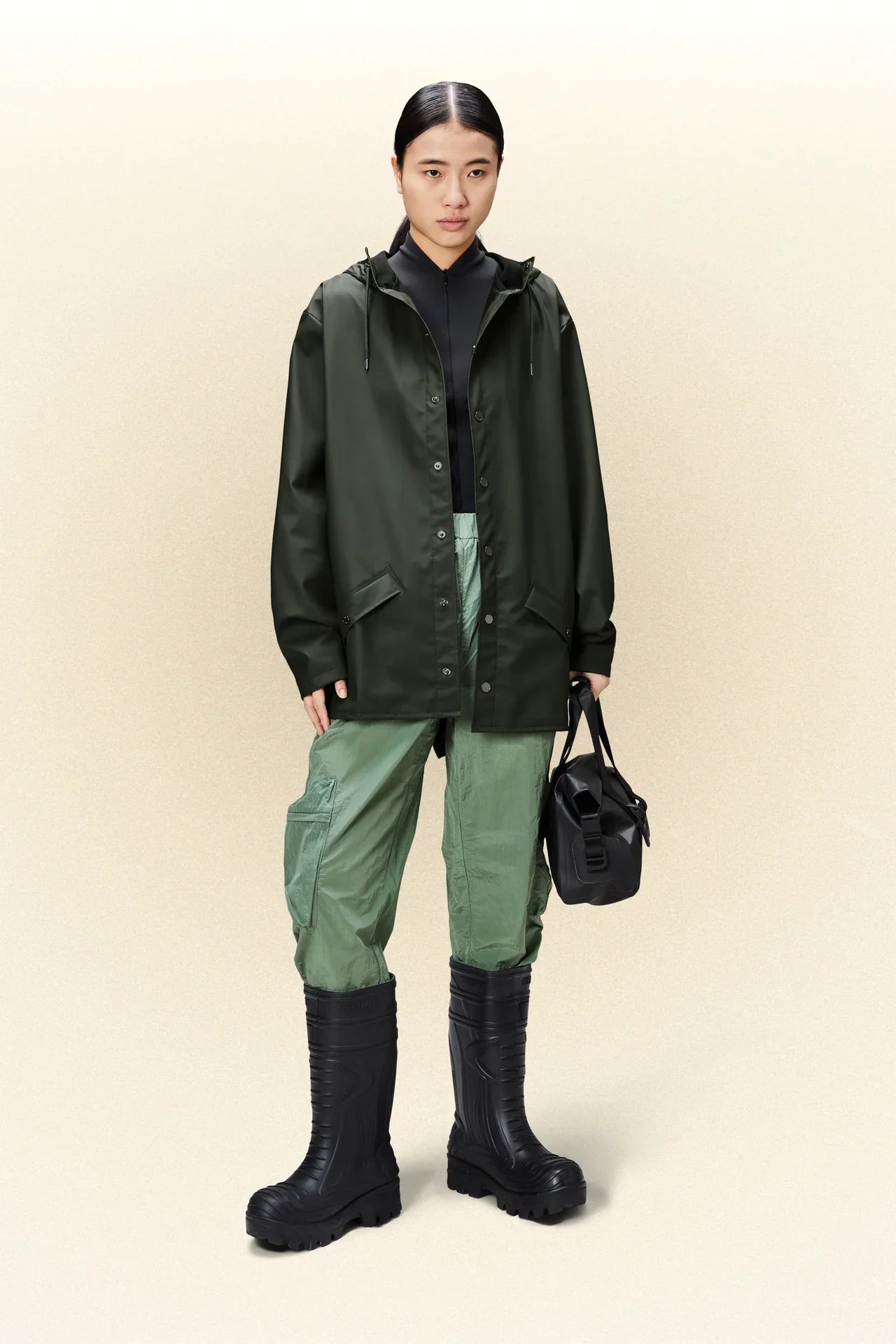Rains Waterproof Jacket W3 - 03 Green