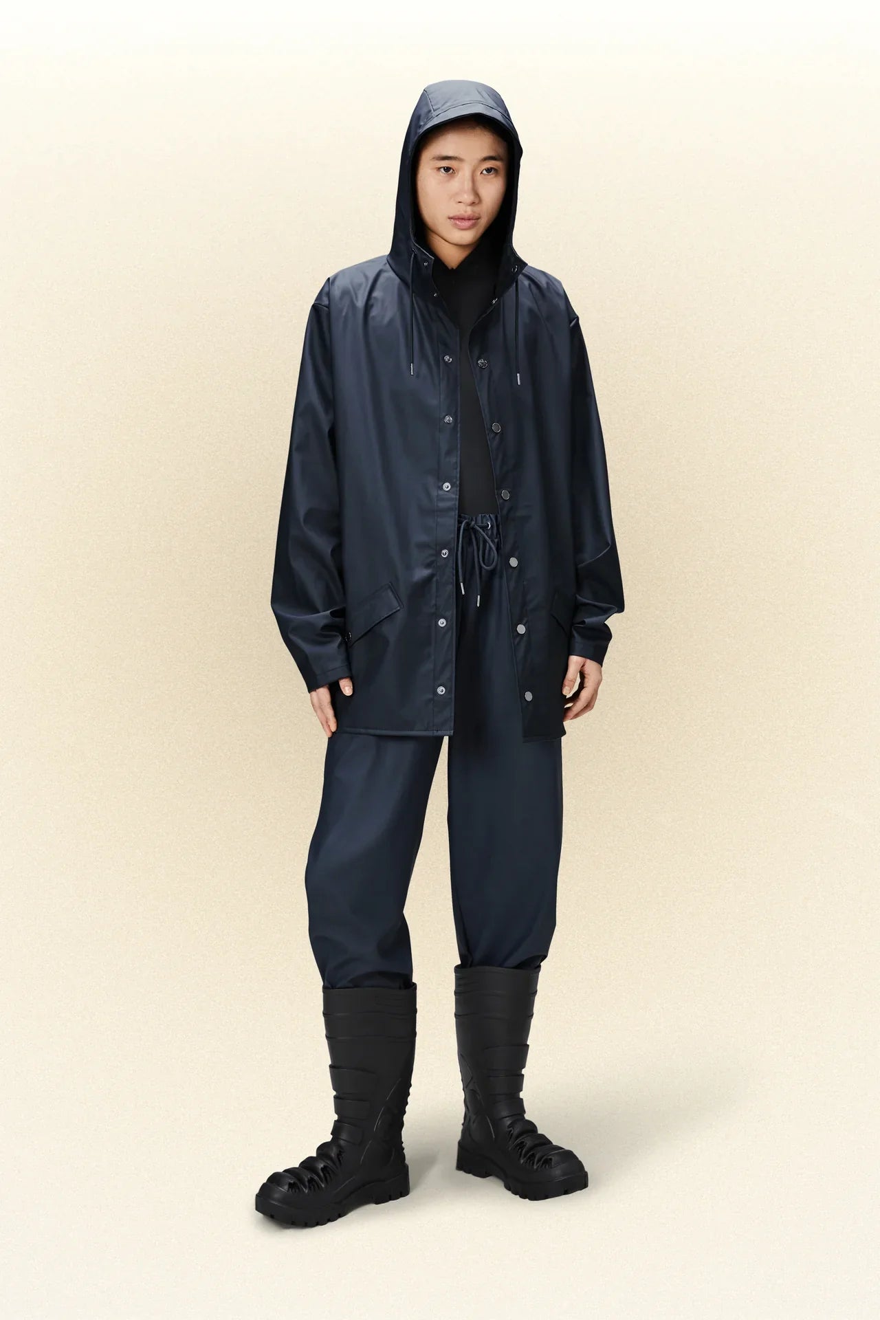Rains Waterproof Jacket W3 - 47 Navy