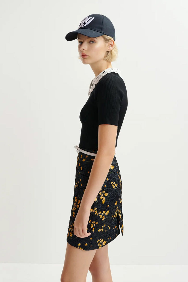Husan Patch Pocket Mini Skirt