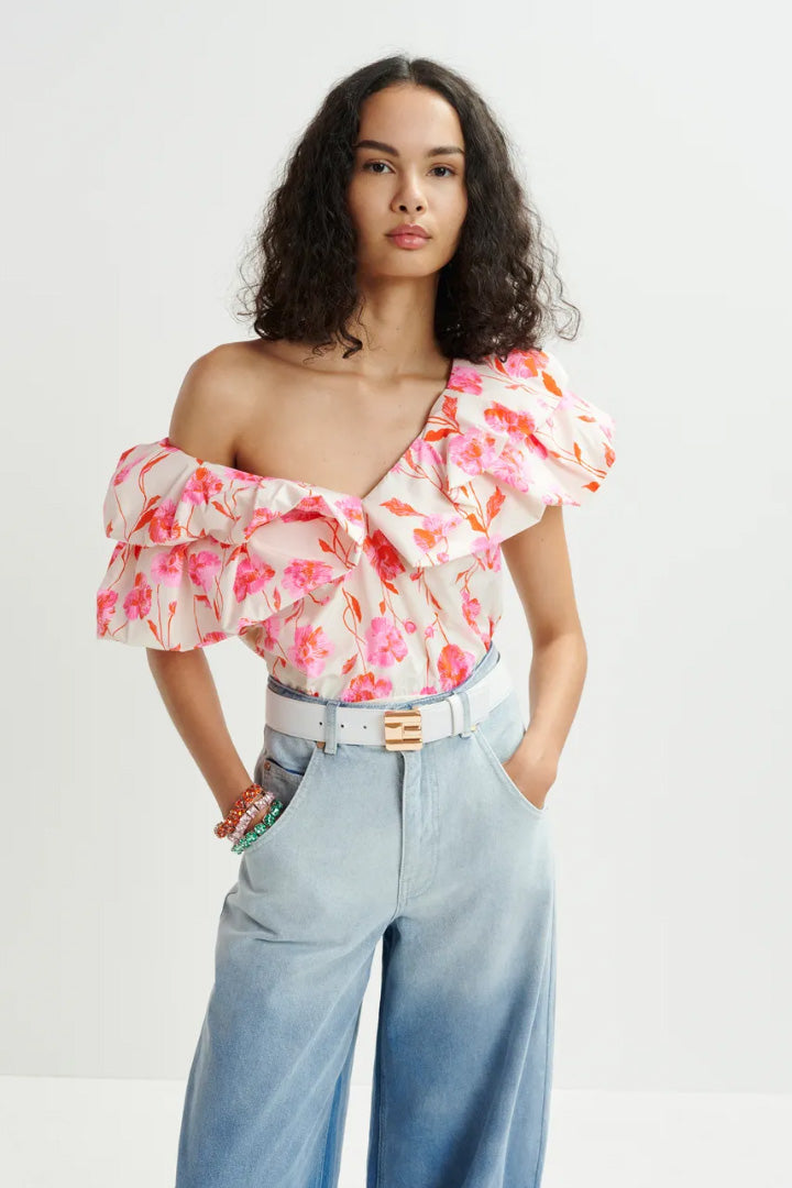Hillary Voluminous Ruffle Top