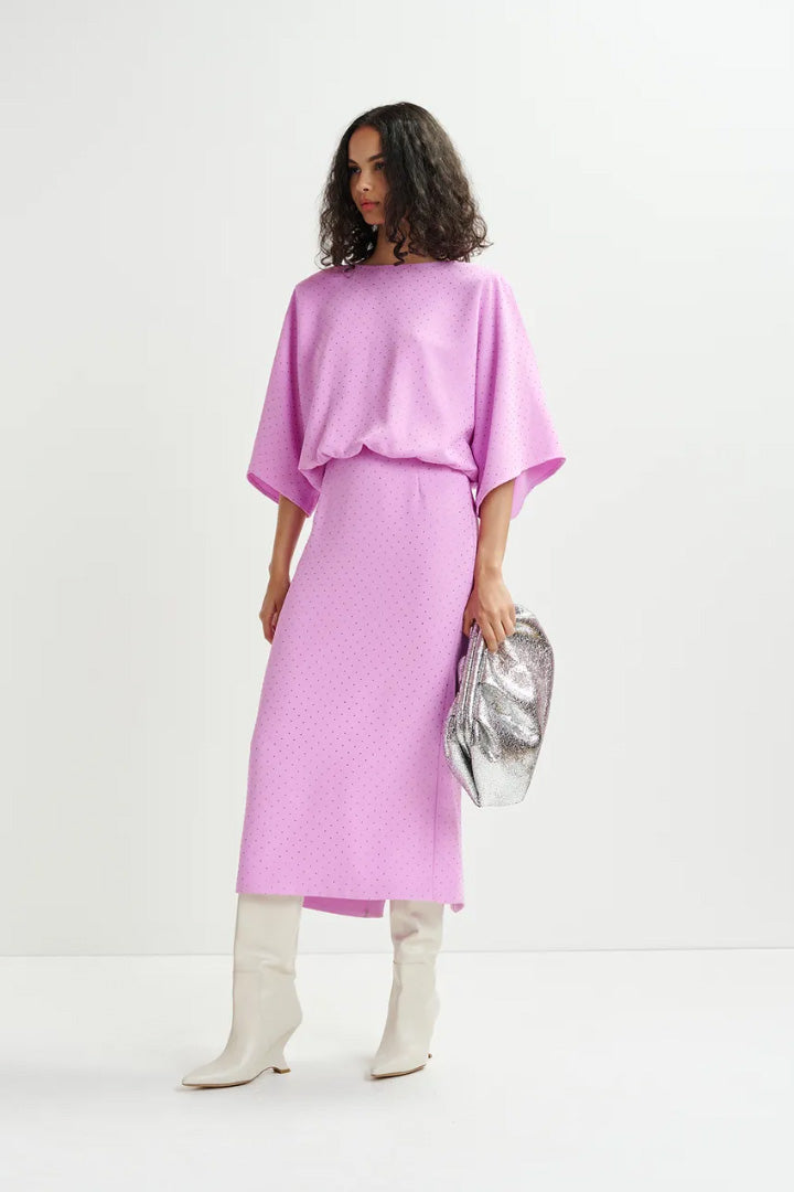 Handsome Rhinestone Midi Dress