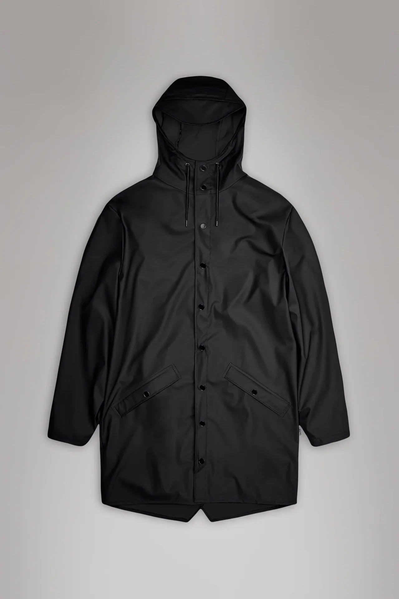 Rains Long Rain Jacket - 01 Black