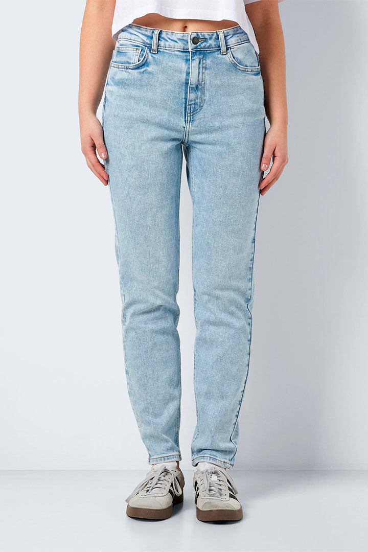 Moni High Waist Straight Ankle Jeans