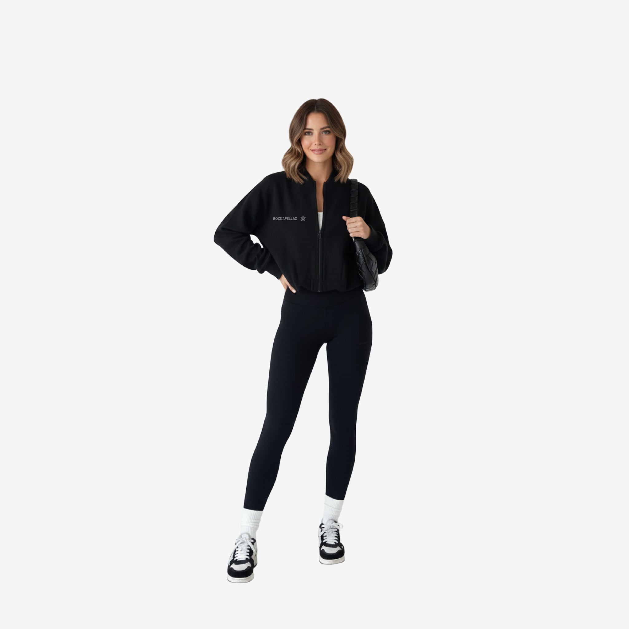 Jet Black Legging & Crow Top Set