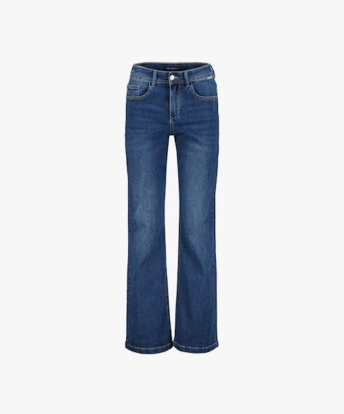 Colette 5 Pocket High Rise Wide Jeans - Darkstone