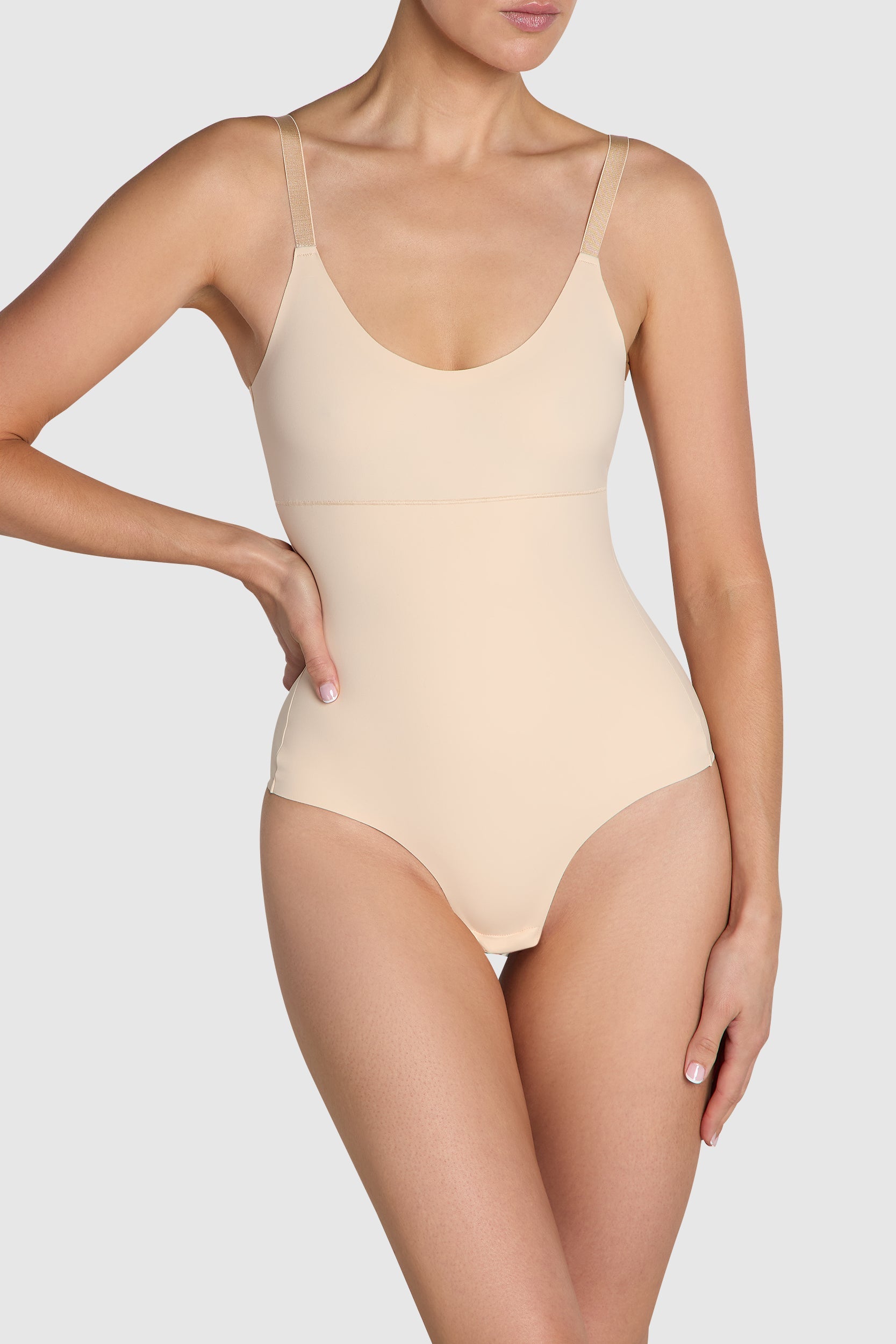 The Invisible Brazilian Bodysuit Almond