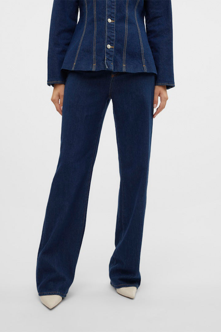 Tessa High Rise Wide Leg Denim Jeans