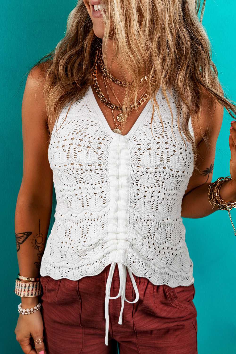 Summer Crochet Tank Top - Chic & Lightweight Glamour