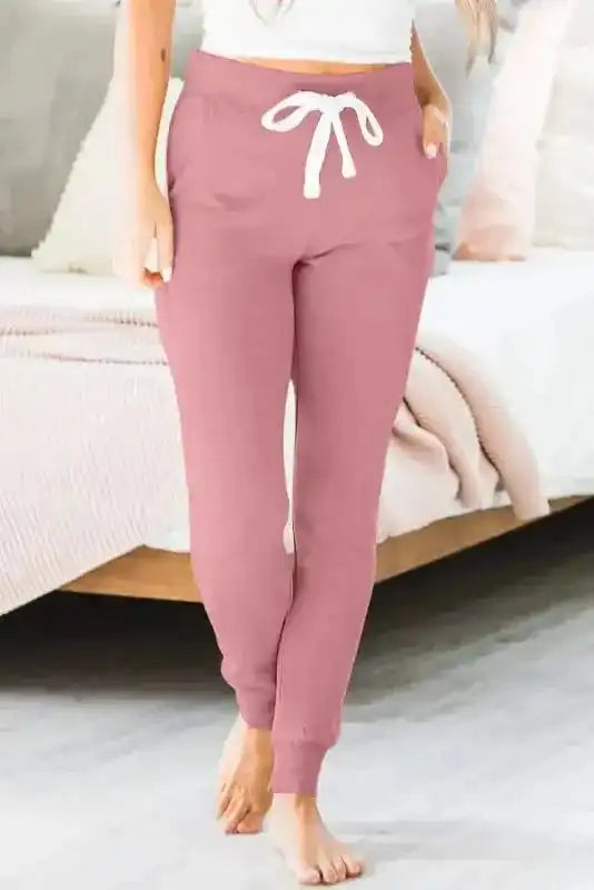 Drawstring Waist Joggers