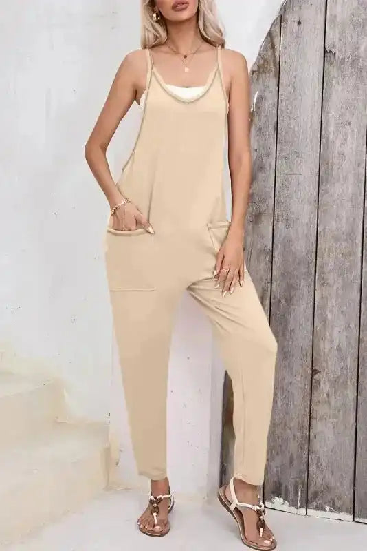 Apricot Harem Pants Jumpsuit