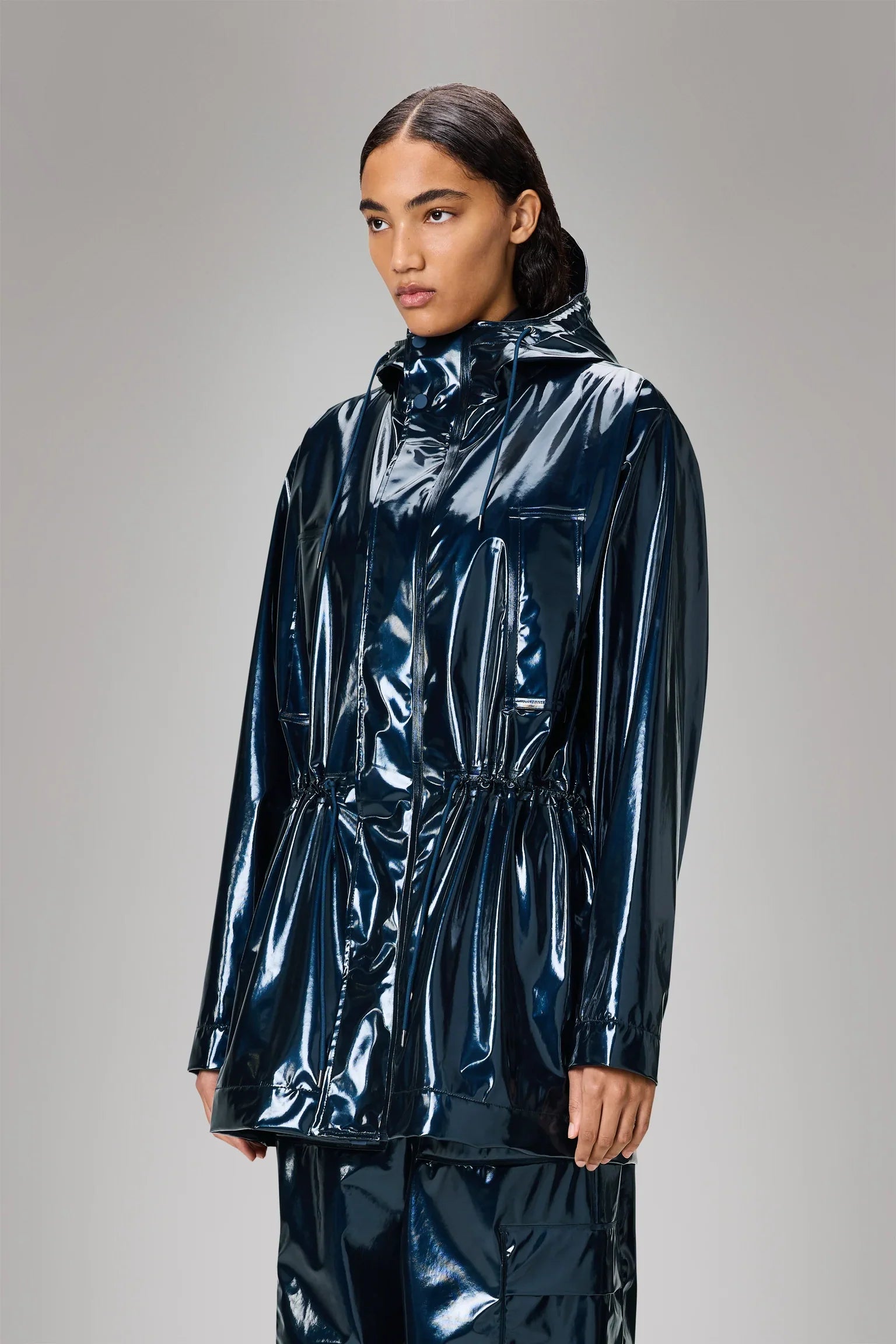 Rains Bold Long Jacket - 130 Spill