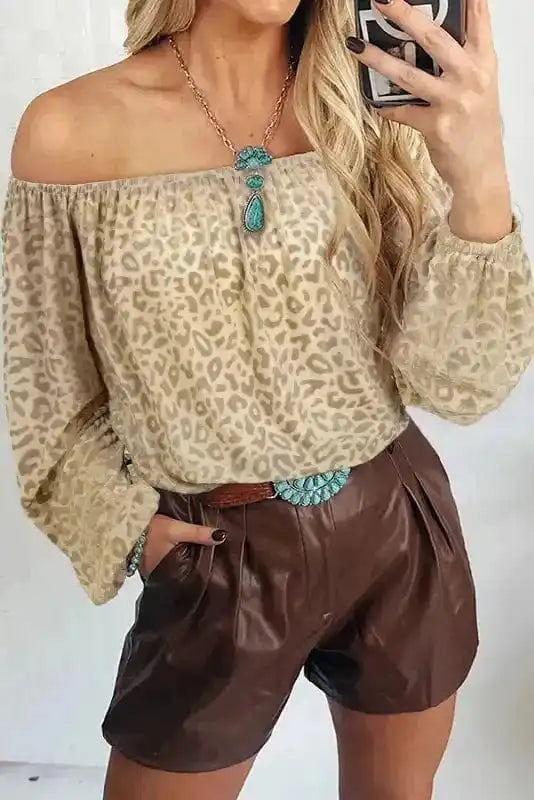 Velvet Vixen Leopard Blouse