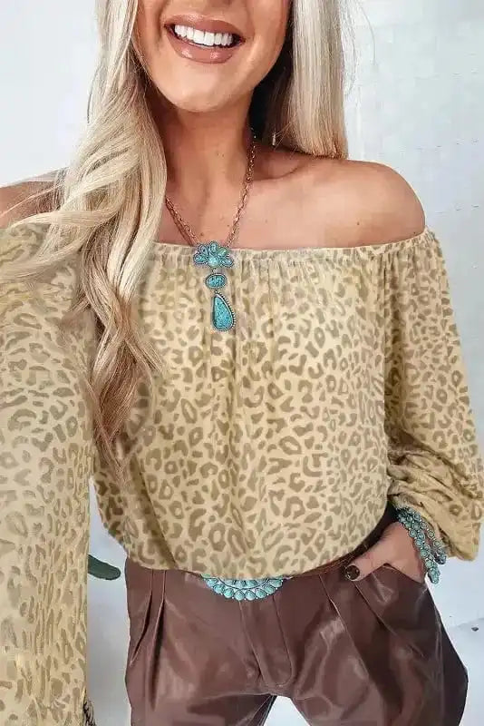 Velvet Vixen Leopard Blouse