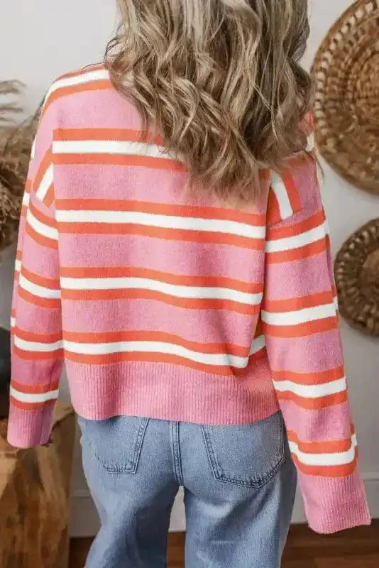 Coral Charm Slouchy Cardigan