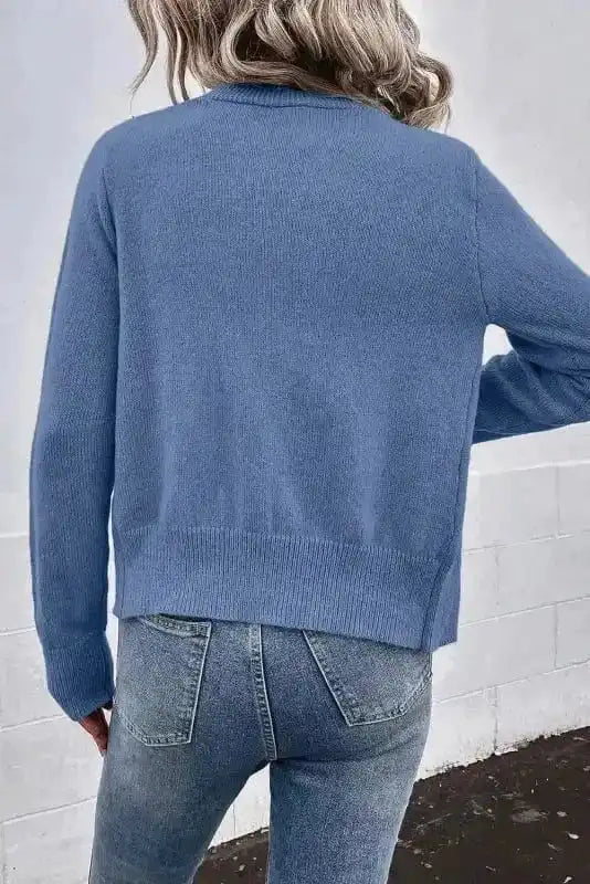 Posh Pearl Button Cardigan