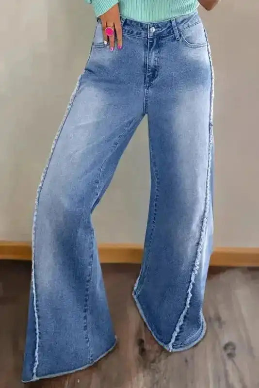 Boho Hem Bell Bottom Jeans