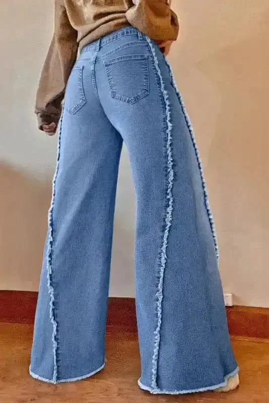 Boho Hem Bell Bottom Jeans