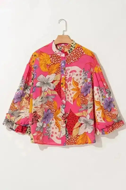Blooming Silhouette Bubble Blouse