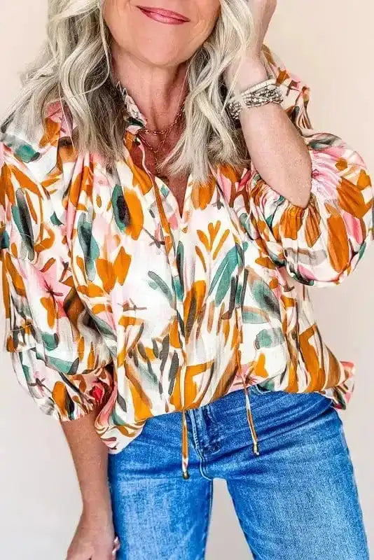Vivid Vibes Frilled Blouse
