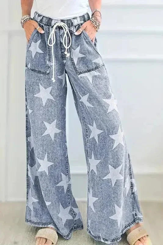 Twilight Twinkle Wide-Leg Jeans