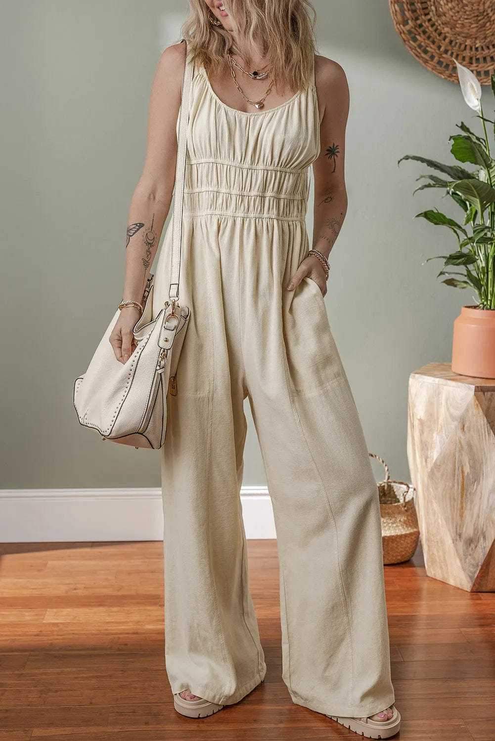 Minimal Luxe Linen Jumpsuit