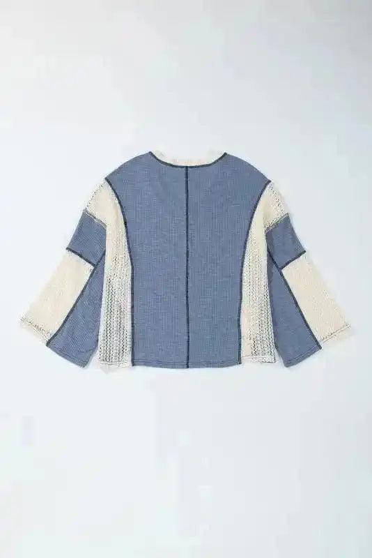 Boho Crochet High-Low Loose Top