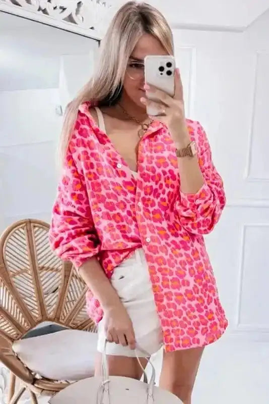 Leopard Bloom Overshirt
